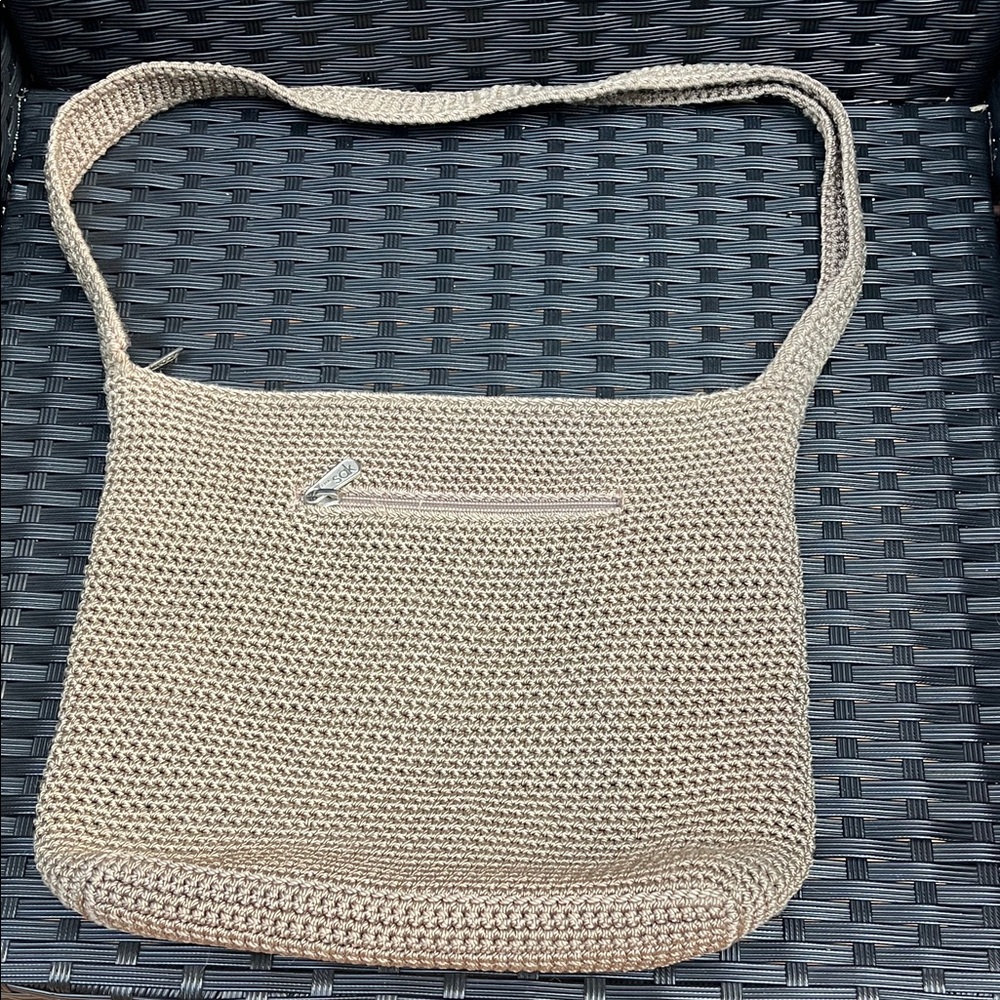 The Sak Beige Knit Shoulder Bag